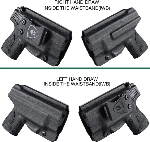 Vista 4 de M&P 9 Shield M2.0 - Funda NTS con láser rojo y verde integrada, no es compatible con M&P Shield y Crimson Trace Laser Instalar por separado