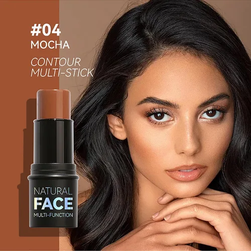 Vista 6 de Palitos de contorno en crema, 3 unidades, iluminador, bronceador, rubor, contorno de maquillaje facial, lápiz bronceador, crema para mejillas, rubor