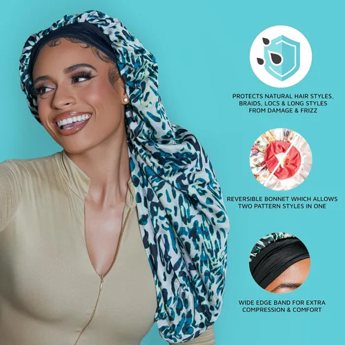 Vista 11 de Gorro reversible para el cabello Leopardo