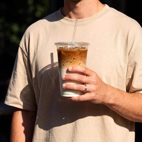 Vista 5 de VITEVER 100 Juegos - Vasos de plástico transparente de 12 oz con tapas y pajitas, vasos desechables para café helado, batidos, malteadas, bebidas