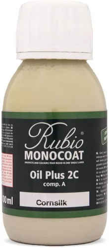 Vista 78 de Rubio Monocoat Muestra de Tinte y Acabado para Madera - Niebla 5% Aceite Plus Parte A Aceite de linaza para madera de secado rápido y ecológico