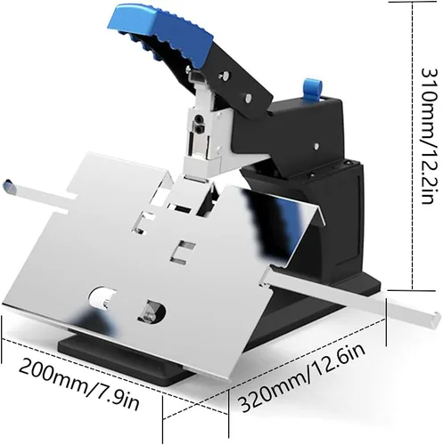 Vista 5 de Grapadora industrial resistente, grapadora manual A3 Desktop Saddle Stitchers Saddle Saddle Stitchers Saddle Stitching Grapadora Máquina