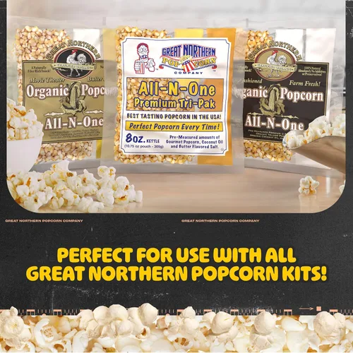 Vista 7 de Máquina para palomitas de maíz perfectas Great Northern de 10 oz, hace 12 cuartos de galón, Negro