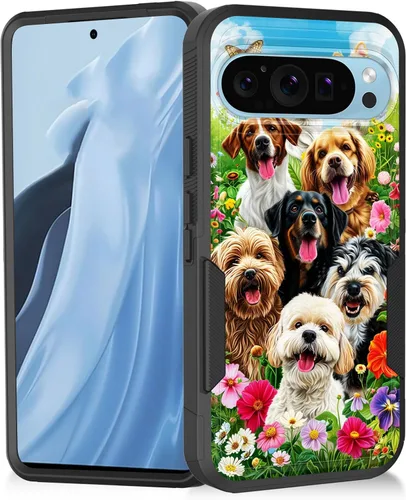 Vista 63 de Funda para Pixel 11 Pro XL, resistente de doble capa híbrida de policarbonato duro de goma suave a prueba de golpes para Google Pixel 11 Pro XL 6.8