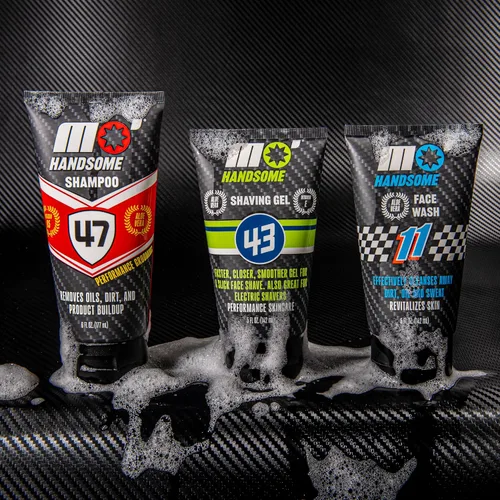 Vista 9 de Mo' Handsome Gel de afeitado prémium para hombres – Fórmula de deslizamiento suave para un afeitado cercano – Uso con cuchillas de afeitar