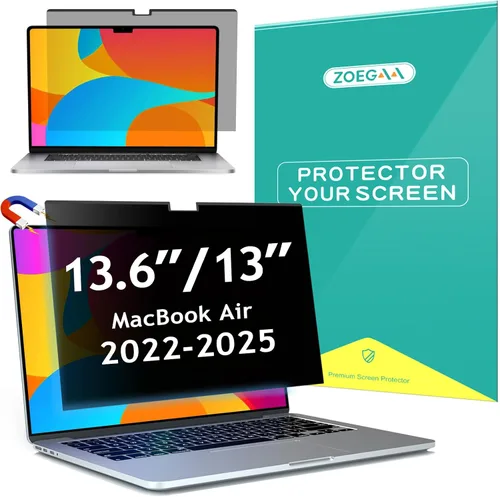 Vista 15 de ZOEGAA Pantalla de privacidad para MacBook Pro de 13 pulgadas (2012-2015), protector de pantalla de privacidad magnético extraíble anti luz azul