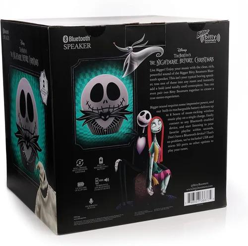 Vista 7 de Bitty Boomers Bigger Disney: Altavoz Bluetooth inalámbrico Jack Skellington de 8 pulgadas