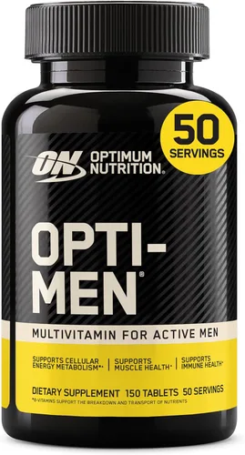 Vista 10 de Optimum Nutrition Opti-Men, Vitamina C, Zinc y Vitamina D, E, B12 para Apoyo Inmunológico Suplemento Multivitamínico Diario para Hombres, 90