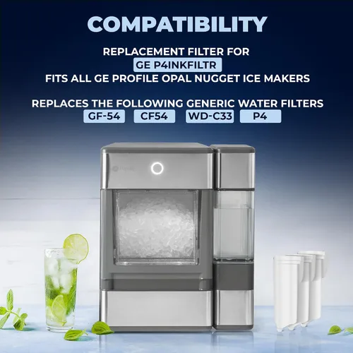Vista 2 de Mist P4INKFILTR - Filtro de agua de repuesto para todas las máquinas de hielo GE Opal Nugget. Repuesto para filtro de agua GE para máquina de hielo