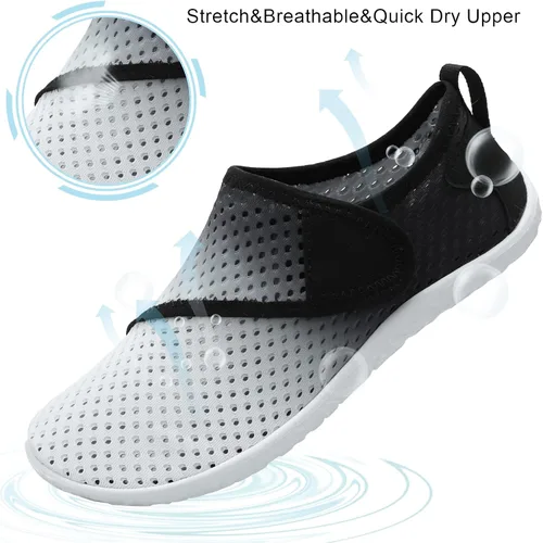 Vista 3 de Spesoul Zapatos acuáticos transpirables de secado rápido para mujer y hombre, calcetines acuáticos suaves para senderismo, natación, playa, surf