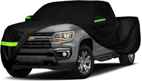 Vista 11 de Cubierta impermeable para auto compatible con Chevrolet Silverado/GMC Sierra 1500/2500/3500 Crew Cab de 6.6 pies de largo 2014-2025, cubierta