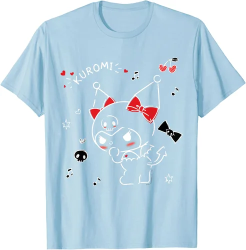 Vista 66 de Kuromi Camiseta Mischievous Tee Shirt Negro