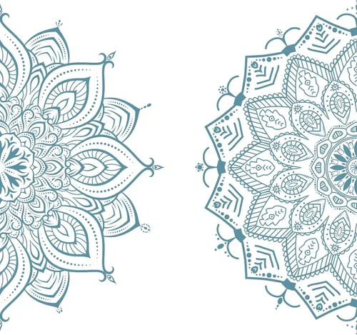Vista 9 de Kazova Calcomanía de Pared Mandala Pegatinas de Pared Mandala Calcomanías de Loto Mandala para Paredes Pegatina de Pared de Flores Calcomanías