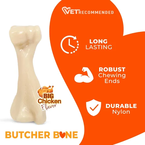 Vista 4 de Nylabone Big Chew Knuckle Bone Power - Juguete masticable para perros grandes, juguetes duraderos para masticadores agresivos, juguetes masticables