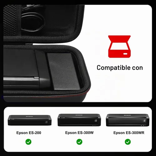 Vista 2 de Funda LTGEM para escáner de documentos Epson Workforce ES-200/ES-300W/ES