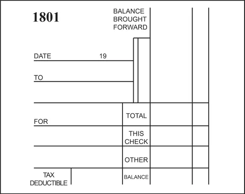 Vista 7 de Cheques comerciales manuales, seguridad azul, 3 a una página con trozo, 250