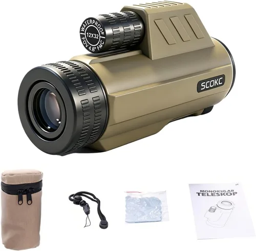 Vista 9 de Telescopio monocular 8x32, compacto impermeable a prueba de niebla para Color del desierto