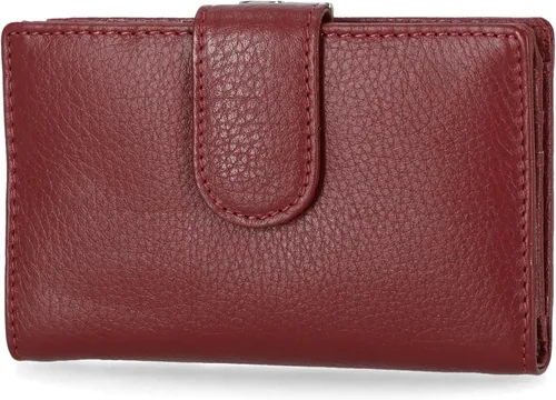 Vista 8 de Mundi Rio - Cartera de piel para mujer, pequeña con marco Bittersweet