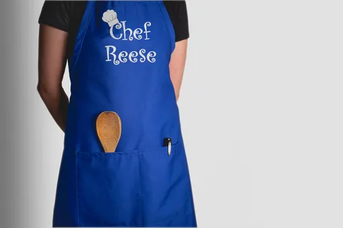 Vista 6 de Hecho en los EE. UU. Delantal Premium Bordado Personalizado para Adultos para Hombres Mujeres Día del Padre Día de la Madre Cocina Barbacoa Parrilla