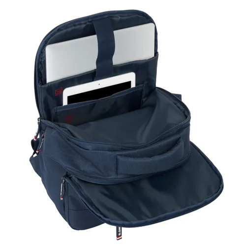 Vista 9 de Mochila para Portátil y Tablet con Salida USB El Ganso Eclipse Azul marino
