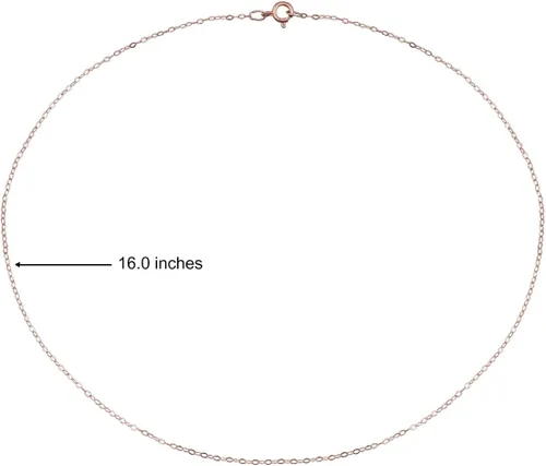 Vista 63 de Hoops & Loops Collar de plata de ley 925 de 0.035 in de fino y delicado collar de cadena de cable para mujeres, adolescentes, niñas, hombres, 16