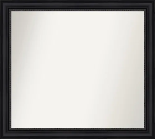Vista 143 de Amanti Art Espejo personalizado, espejo de baño negro Astor, espejo de pared o espejo de tocador de baño sobre el fregadero (25 x 25 pulgadas)