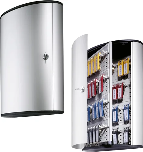 Vista 5 de Durable Caja de seguridad para llaves 18 – Armario de pared con cerradura de combinación para hasta 18 llaves de clip – Bloquea las llaves