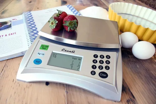 Vista 6 de Escali Pana V136 - Báscula de medición de gran volumen para cocina/hornear/cocinar, preprogramada con más de 150 ingredientes, pantalla digital LCD