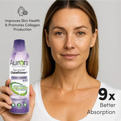 Vista 4 de Vida Lifescience Aurora Nutrascience, glutatión líquido megaliposomal + vitamina C, antioxidante, apoyo al sistema inmunológico, 750 mg por porción