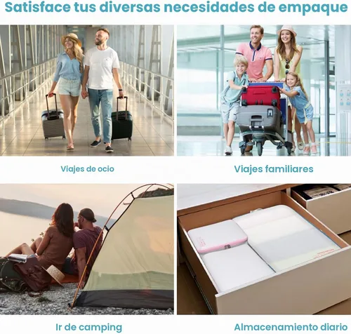 Vista 9 de Cambond Cubos de equipaje de compresión para mujeres de viaje, organizadores de equipaje ligeros, bolsas de equipaje para llevar en maletas 01