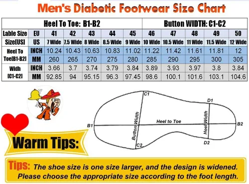 Vista 2 de W&LESVAGO Zapatos anchos ajustables para hombre con edema diabético con plantilla de espuma viscoelástica, amortiguación de aire, zapatos ligeros