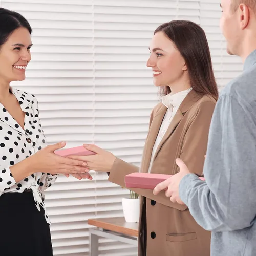 Vista 6 de Outus Juego de 6 bolígrafos de Navidad elegantes, regalos inspiradores para mujeres, bolígrafos motivacionales de oficina, regalos de metal bonito