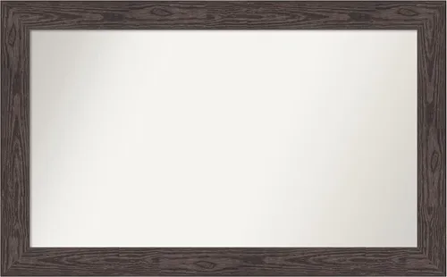 Vista 542 de Amanti Art Espejo personalizado, espejo de baño negro puente, espejo de pared o espejo de tocador de baño sobre el fregadero (26 x 26 pulgadas)