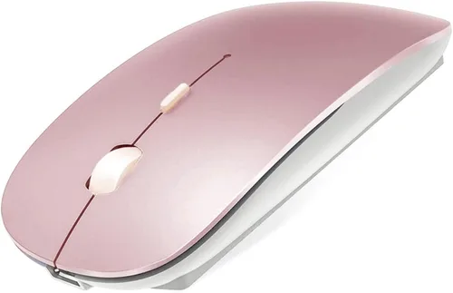 Vista 12 de KLO Mouse Bluetooth recargable para MacBook/MacBook Air/Pro/iPad, mouse inalámbrico para portátil/notebook/PC/iPad/Chromebook (Oro)