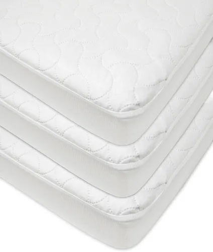 Vista 7 de American Baby Company - Protector de colchón impermeable ajustado para cuna de bebé 52" x 28" - Funda protectora de colchón acolchada, silenciosa