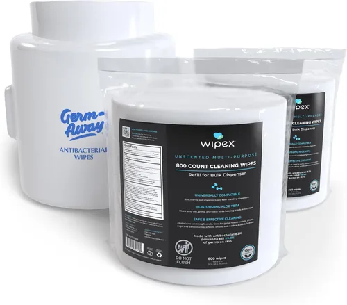 Vista 12 de Wipex Recambio de toallitas de fitness – 800 toallitas antibacterianas para desinfectante de manos con paño seguro a base de plantas
