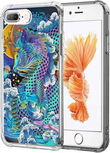 Vista 18 de CARLOCA Funda compatible con iPhone 11 Pro, patrón de grano de madera negro y rojo transparente con diseño de plástico transparente para iPhone 11