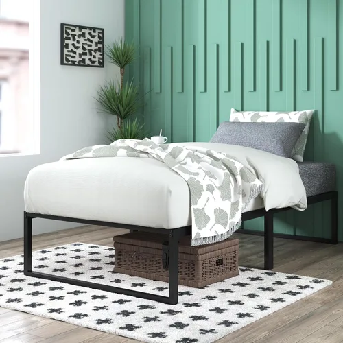 Vista 14 de Zinus Plataforma de cama/Base de colchón de 12 pulgadas, no necesita sommier/soporte de rejilla de metal, cama doble
