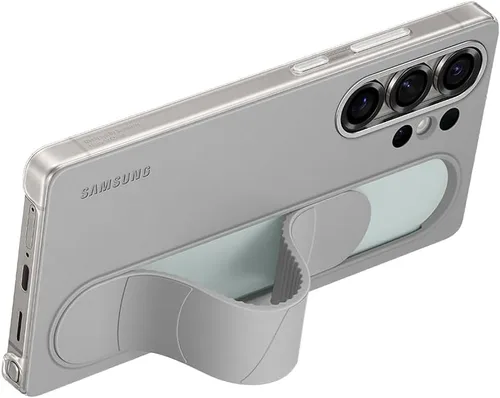 Vista 4 de Samsung Galaxy - Funda con agarre de pie oficial para Galaxy S25 Ultra, color gris