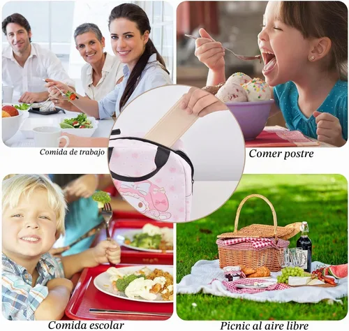 Vista 3 de Juego de cubiertos de viaje con estuche, utensilios reutilizables portátiles - Cuchara, cuchillo, tenedor y caja de almuerzo Beige
