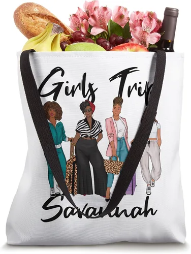 Vista 4 de Bolsa de mano para mujer con diseño de sabana de viaje para niñas con melanina Afro