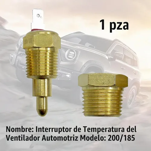 Vista 2 de cueclue 1 interruptor de temperatura del ventilador, interruptor de temperatura ajustable de 200 a 185 grados, interruptor de sensor de enfriamiento