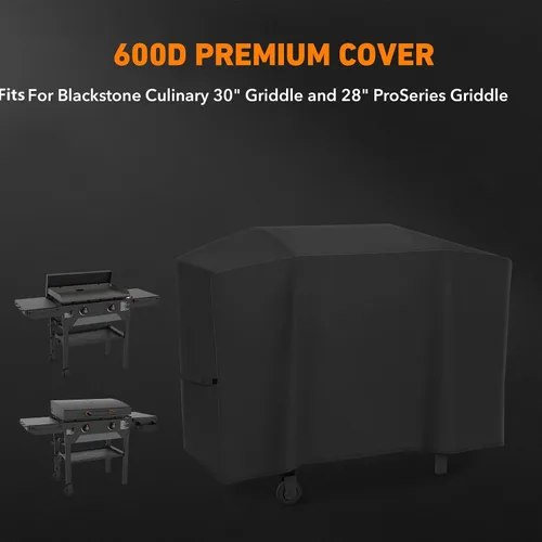 Vista 4 de Cubierta de poliéster 600D compatible con parrilla Blackstone Culinary de 30" 1901 1934 2092 2163 compatible con parrilla Blackstone ProSeries