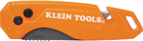 Vista 6 de Klein Tools 44303 FLICKBLADE Cuchillo utilitario plegable con almacenamiento de cuchillas, cuchillo utilitario con 5 cuchillas, compacto con botón