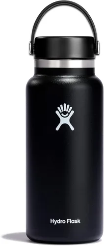 Vista 38 de Hydro Flask Botella de agua – Acero inoxidable aislado – Tapa flexible de boca ancha, antiderrames, a prueba de fugas y recargable en agave de 20