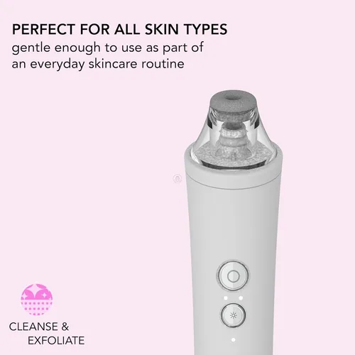 Vista 3 de skn by Conair - Herramienta facial de microdermabrasión, aspiradora de poros, elimina las células muertas de la piel y la suciedad de los poros