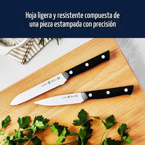 Vista 7 de HENCKELS Dynamic Razor-Sharp - Juego de cuchillos de cocina de 5 piezas, diseño alemán informado por más de 100 años de maestría Acero inoxidable
