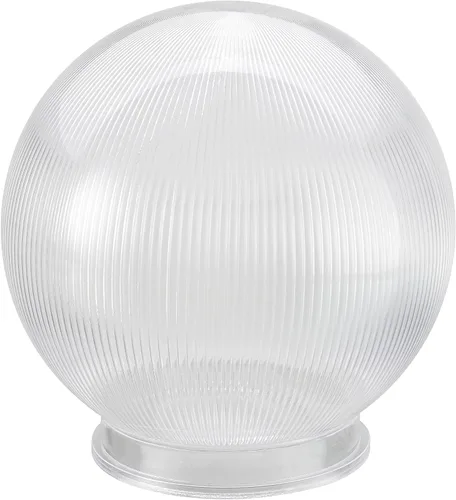 Vista 17 de Aspen Creative 28001-60-41, Globo de lámpara de poste de 6" de acrílico transparente de repuesto con cuello de 3-3/4