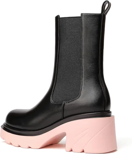 Vista 2 de vivianly Sandalias planas con cordones para mujer, plataforma con correa de tobillo, zapatos de punta abierta