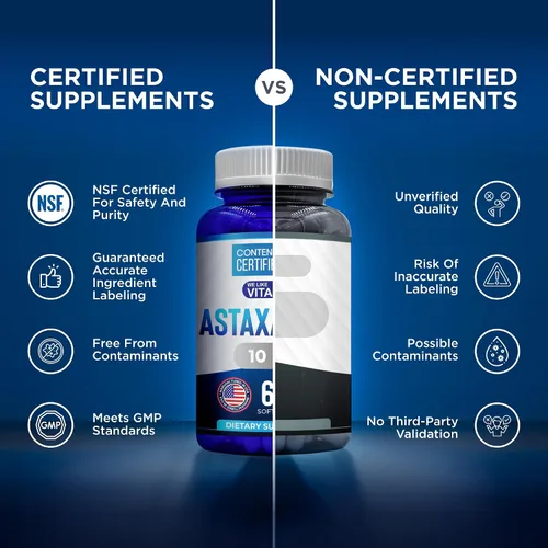 Vista 5 de We Like Vitamins Astaxantina 10 mg Softgel – Suplementos de astaxantina altamente potentes de Haematococcus Pluvialis – Mejora los ojos